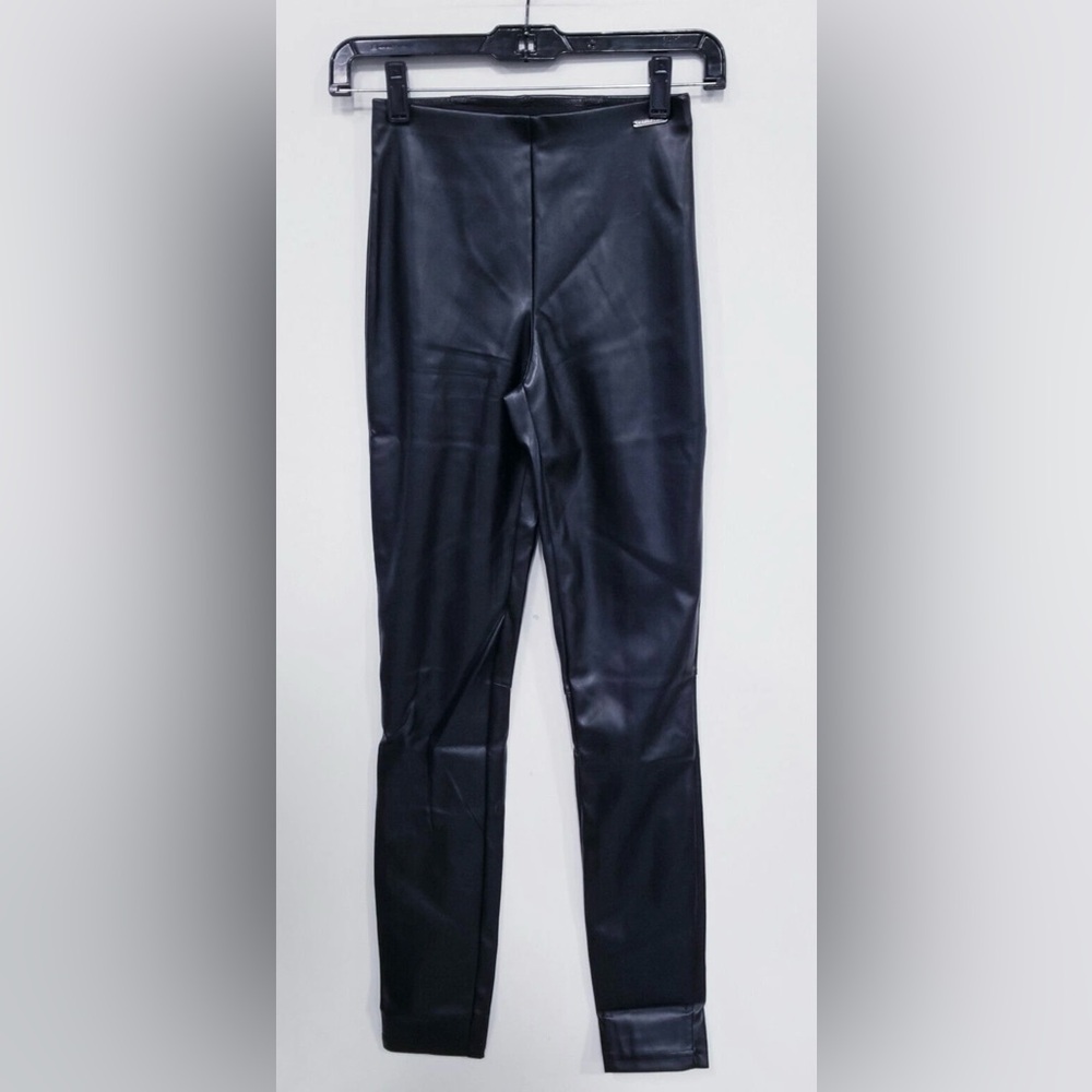 Fabletics‎ Faux Leather High Rise Black Pants Leggings Size Small